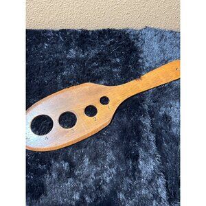Vintage Wooden Spaghetti Measuring Tool With 4 Portion Holes For Pasta Serving